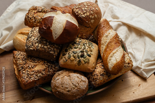 Rustic German baked goods for breakfast or brunch