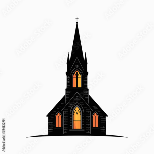 Gothic Church Illustration