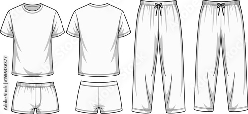 vector illustration of a white shirt