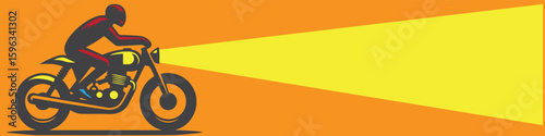 Motorcycle Silhouette vector logo icon