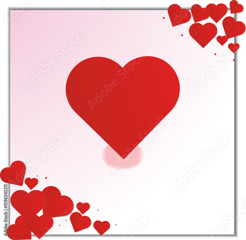 Love Vector Shape Background design. Heart Shape Background for romance and Love design.