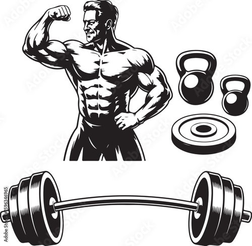 Modern Gym Dumbbell Silhouette

Fitness Workout Dumbbell Vector

Heavyweight Dumbbell Icon for Gym

Minimalist Gym Dumbbell Illustration

Strength Training Dumbbell Design