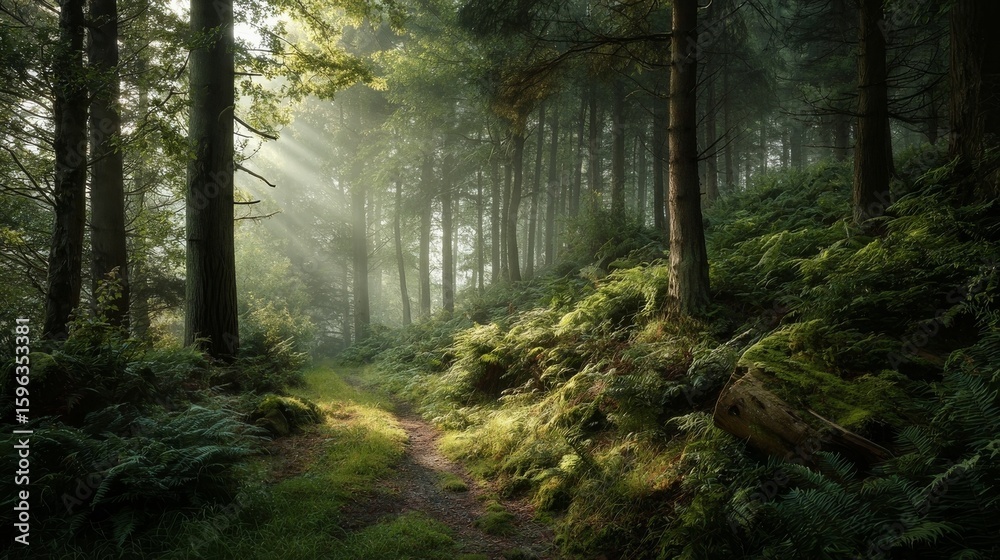 Fototapeta premium morning in the forest