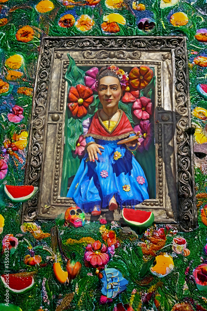 Fototapeta premium Esplosione di Colori e Simboli