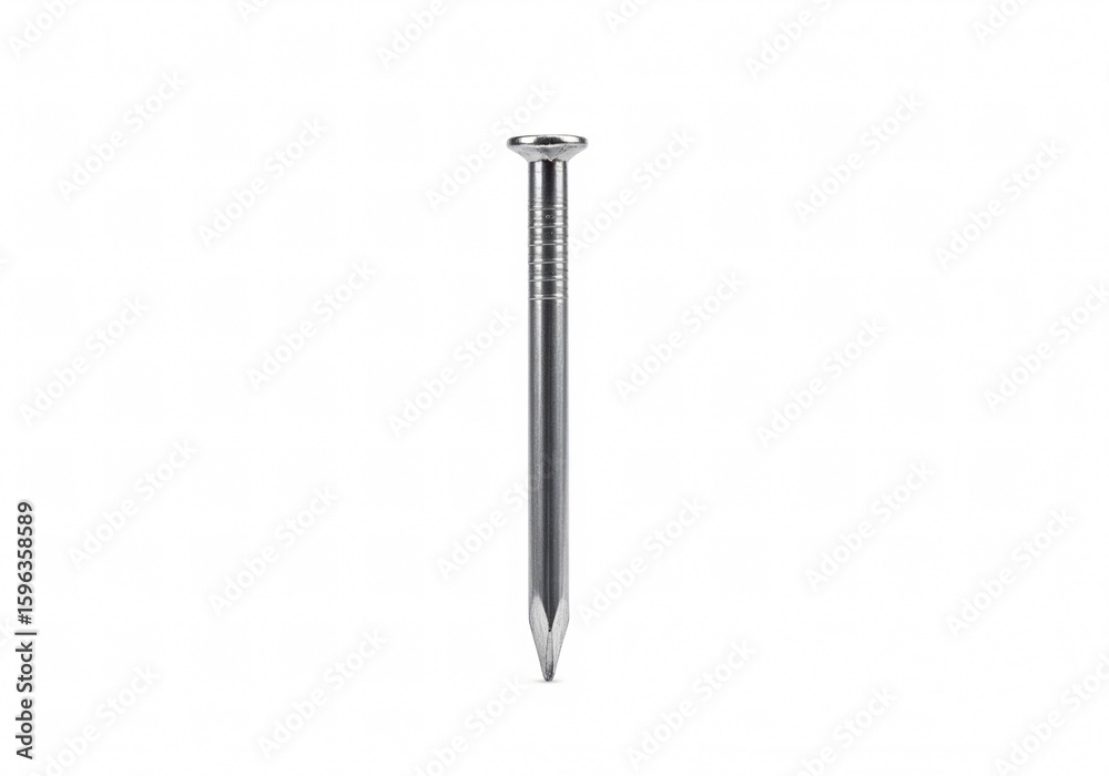 nail on white background nail on white background