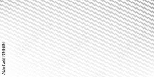 Slant line halftone gradation texture. Fading diagonal stripe gradient background. Black oblique pattern backdrop. Vanishing thin parallel line wallpaper for overlay