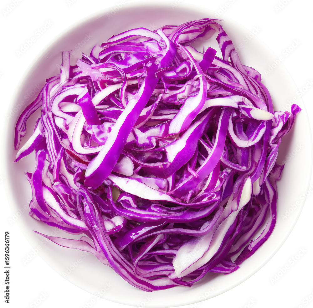 Fototapeta premium red cabbage on a white background
