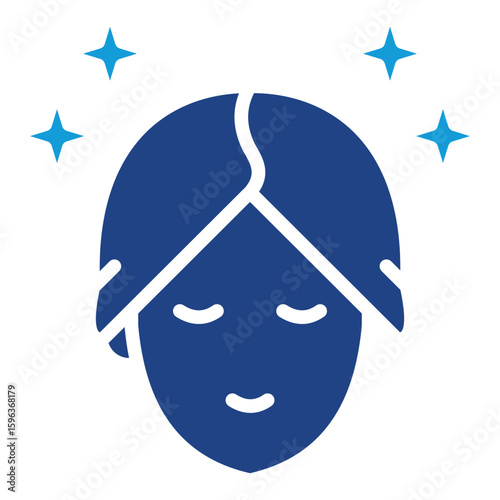 Skincare glyph color icon