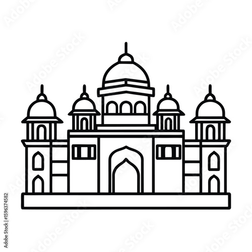 Canvas Print Historical Buildings of Ramnagar