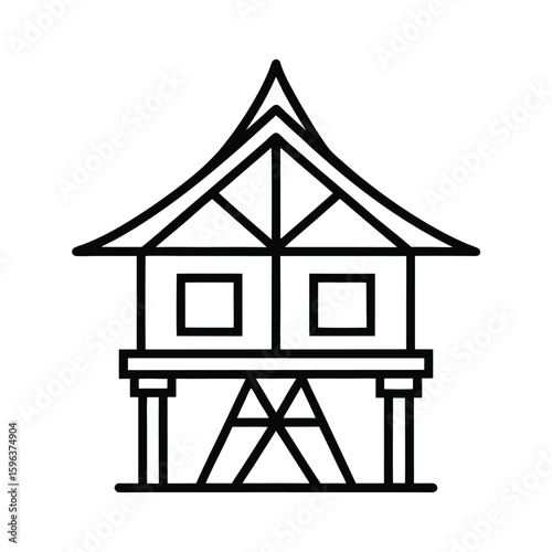 Traditional House on Stilts