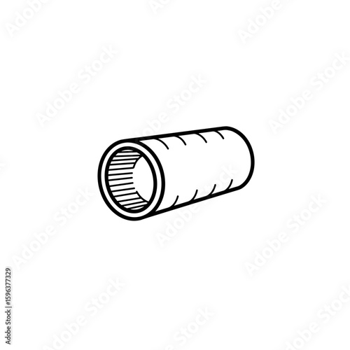 Foam roller icon on transparent background
