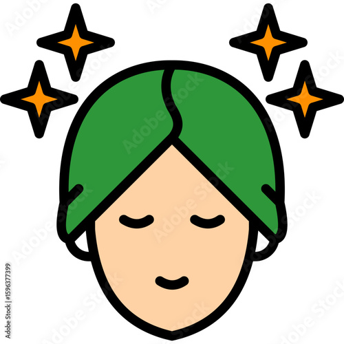Skincare lineal color icon