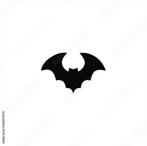 Bat Animal Silhouette – Flying Mammal Graphic on Transparent Background for Halloween and Nature Themes
