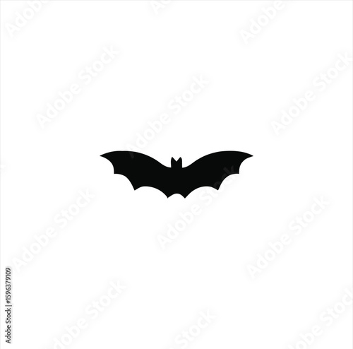 Bat Animal Silhouette – Flying Mammal Graphic on Transparent Background for Halloween and Nature Themes
