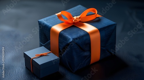 gift box with ribbon on the table