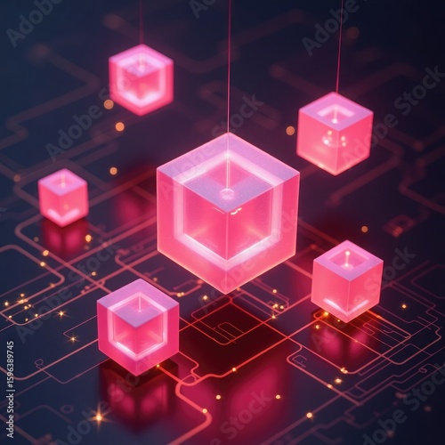 abstract 3d cube