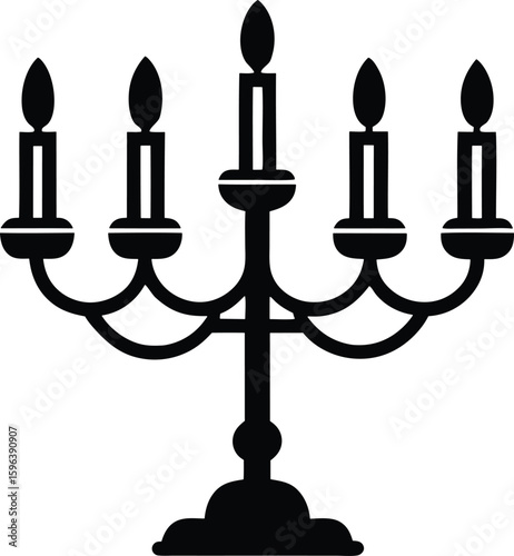 candelabra vector icon.