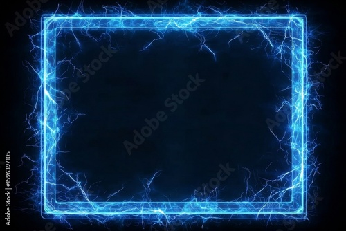 frame with lightning