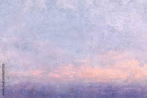 Misty transitions in lavender and peach pastel fog texture with film grain overlay, matte paper imperfections for social media designs, packaging templates.

