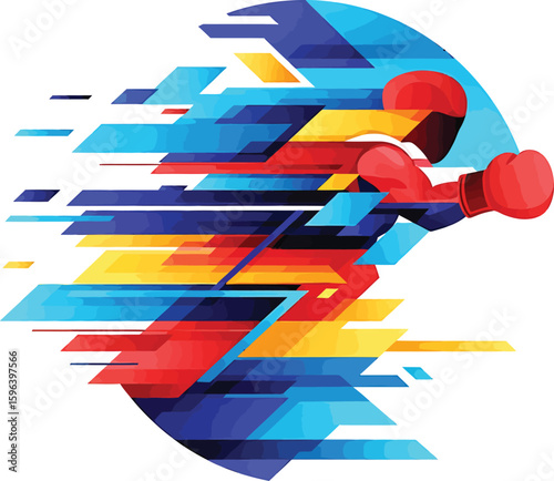 vector ,illustration, boxing, boxer, martial arts