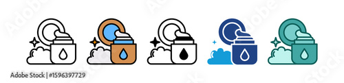 Moisturizer multiple icon