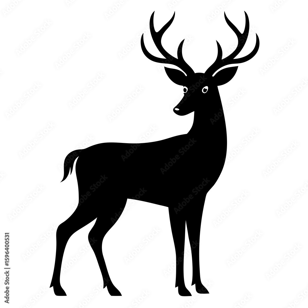 Obraz premium Elegant Deer Silhouette