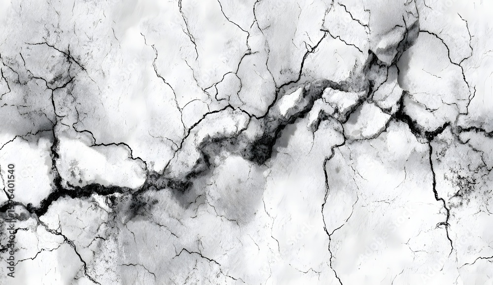 Obraz premium Delicate Veins and Fractures Across the Surface