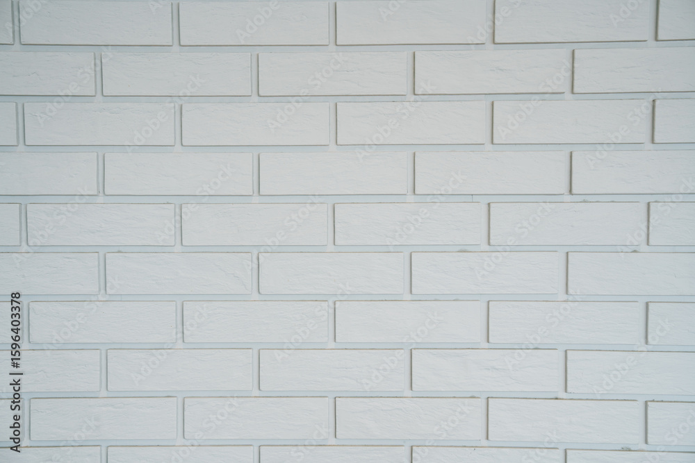 Fototapeta premium Textured White Brick Wall with Modern Design Elements