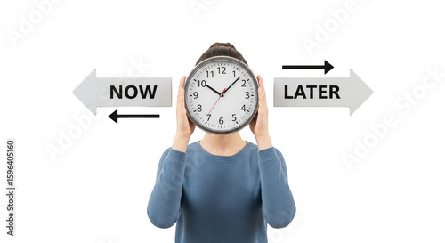 Timefaced indecision Now versus Later choice
