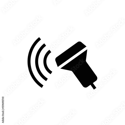 Medical diagnostics icon representing ultrasound technology