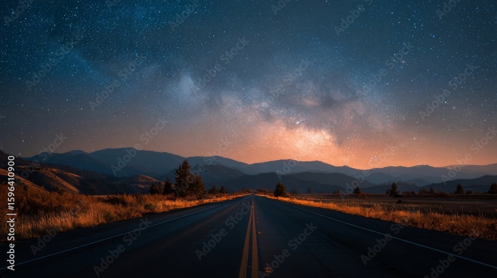 Fototapeta premium sunset in the mountains