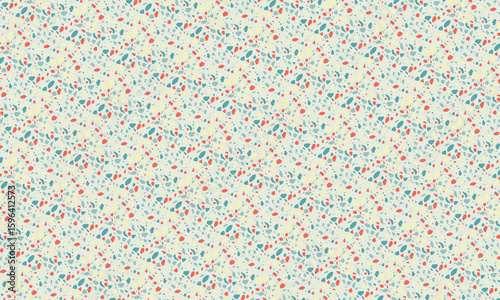 Seamless Terrazzo Stone Fragment Pattern Design