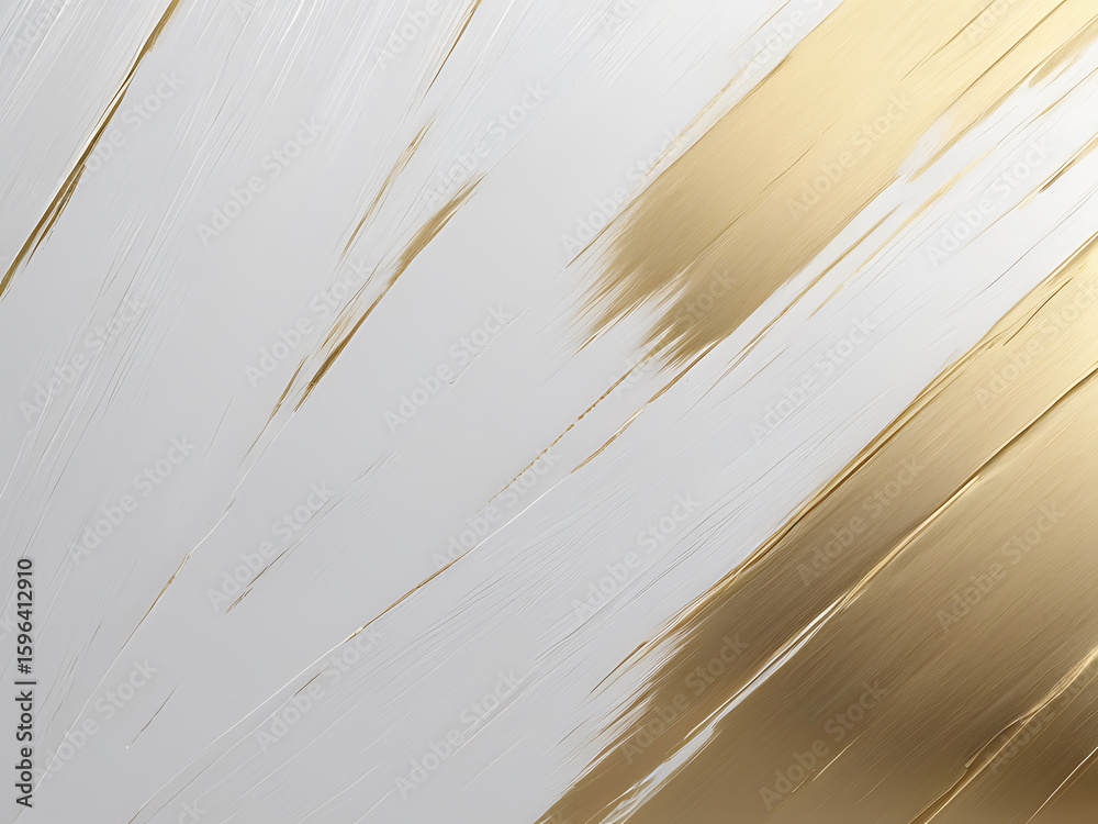 Obraz premium Elegant abstract background with flowing gold and white wavy lines ai