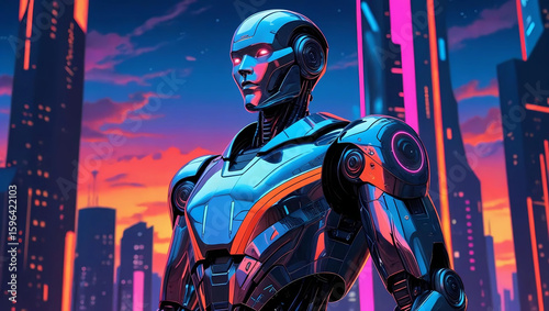 abstract background with a man