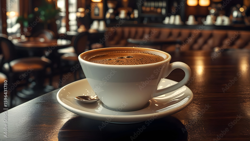 Obraz premium espresso coffee in cafe