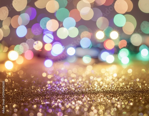 Sparkling Christmas Lights Background- A soft, out-of-focus background