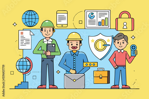 Workplace Moments – Office Workers Celebrating, Thinking, and Solving Problems