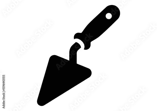 Black silhouette of a trowel tool