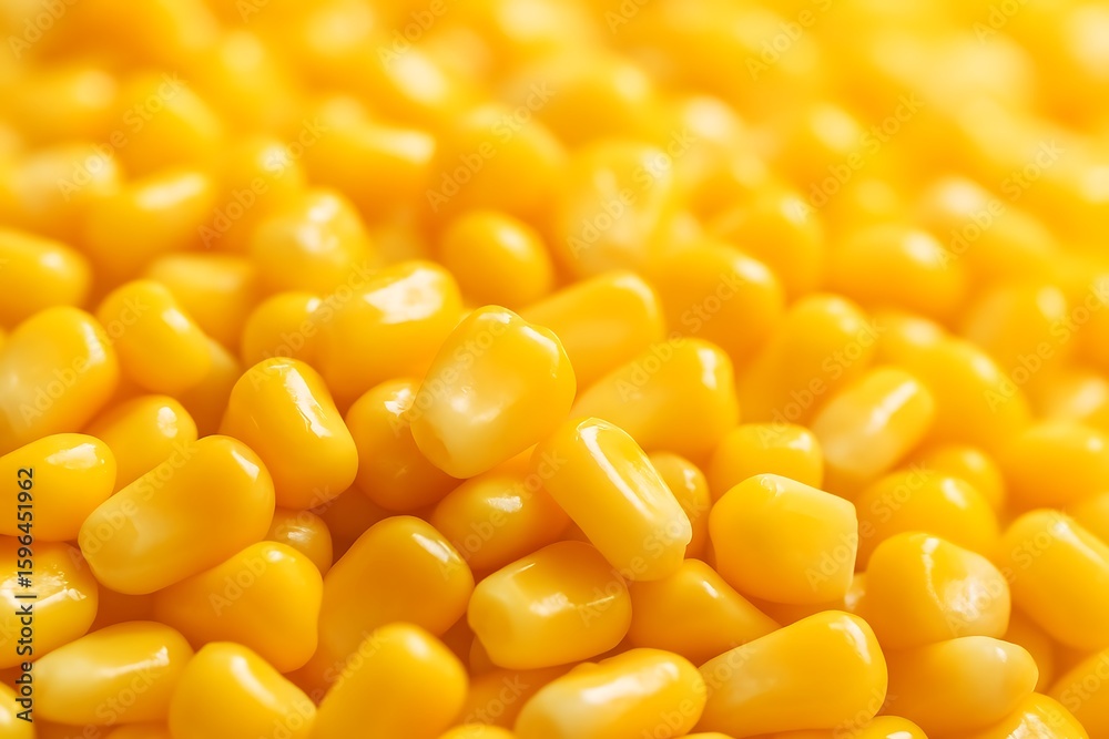 Close-up captures the golden sweetness of fresh corn kernels, showcasing its juicy plumpness. Close-up captures the golden sweetness of fresh corn kernels, showcasing its juicy plumpness.