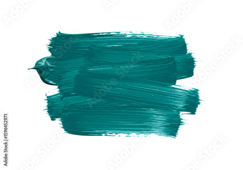 teal makeup swatch mockup on white background for cosmetic branding
