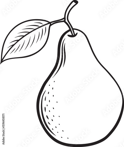 pear isolated on white