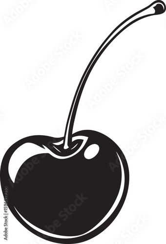 vector illustration of a cherry