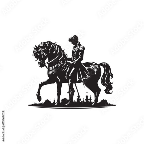 Prince with horse Vector (3).eps