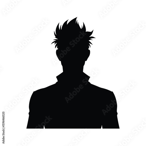  Male Hair styling Silhouette for Profile Design