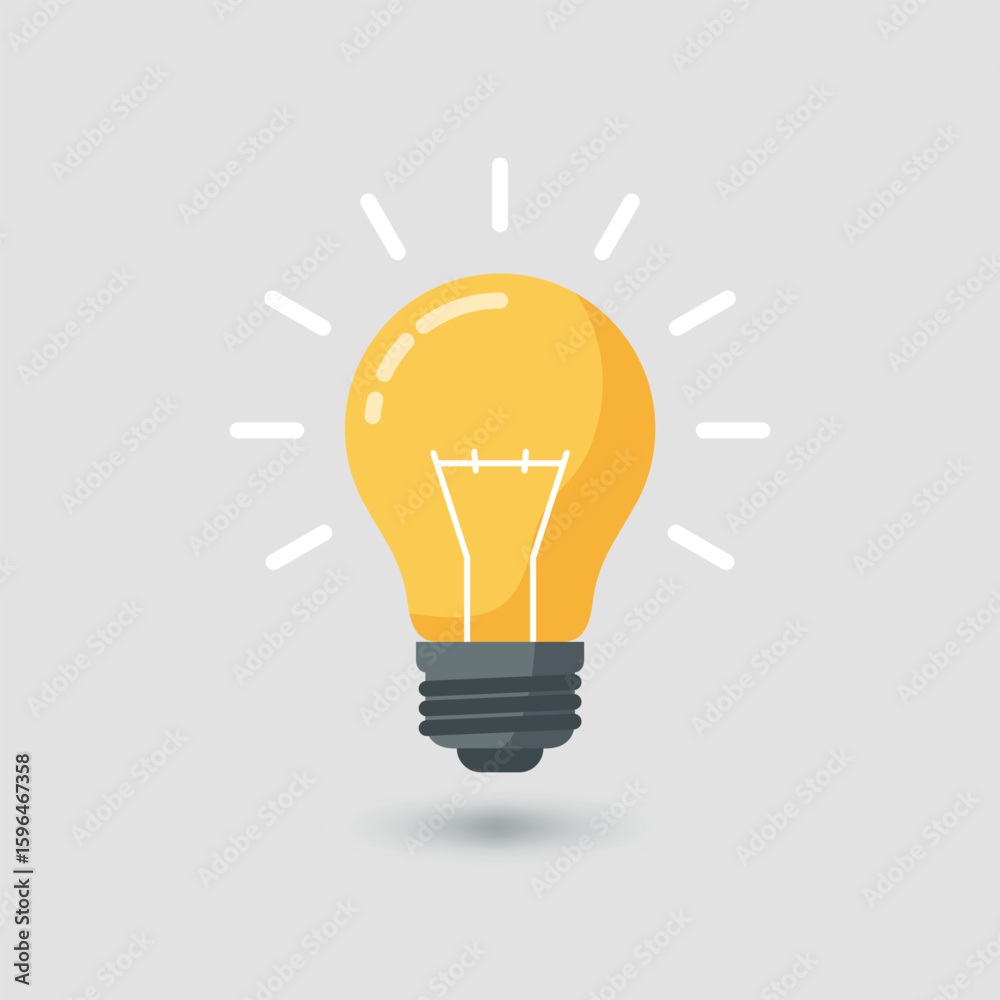 Bright Idea An illustration of a lightbulb shining with creativity and innovative thinking, promoting ideas and solutions for digital media. Bright Idea An illustration of a lightbulb shining with creativity and innovative thinking, promoting ideas and solutions for digital media.