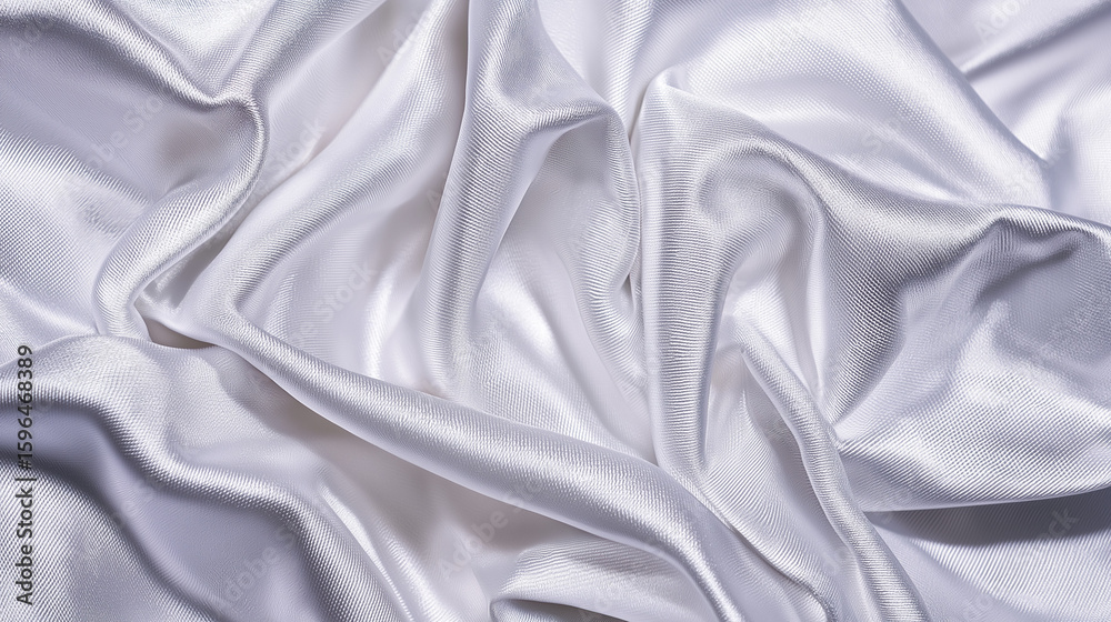 Obraz premium Shimmering silver texture with reflective surface and soft gradient lighting for an abstract effect.