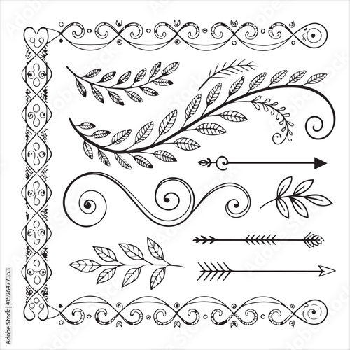 elegant decorative dividers ornate line separator 