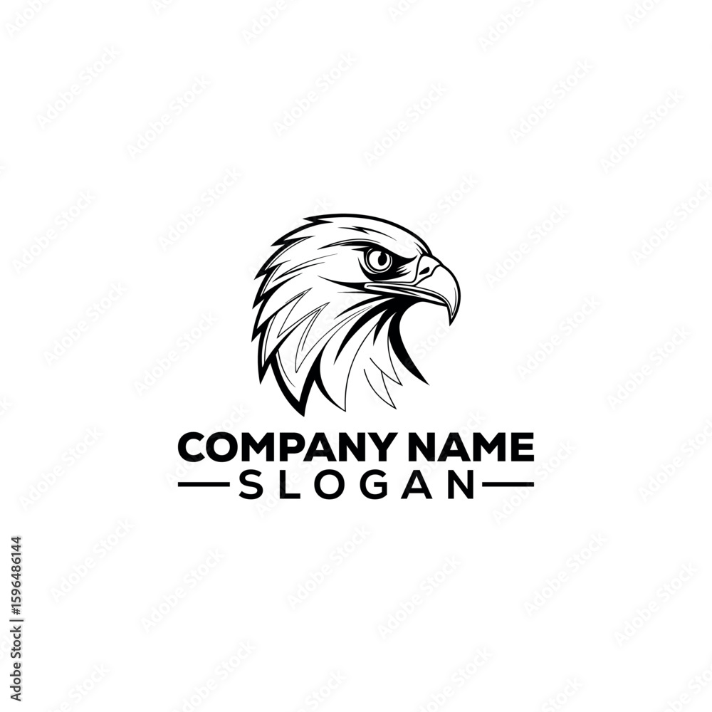 Obraz premium Eagle Head Profile Icon Logo Design