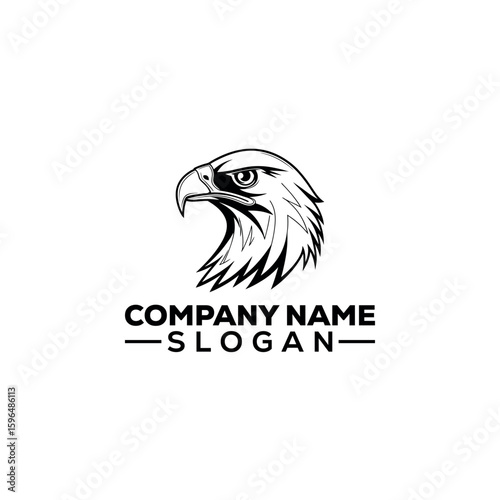 Eagle Head Profile Icon Logo Design