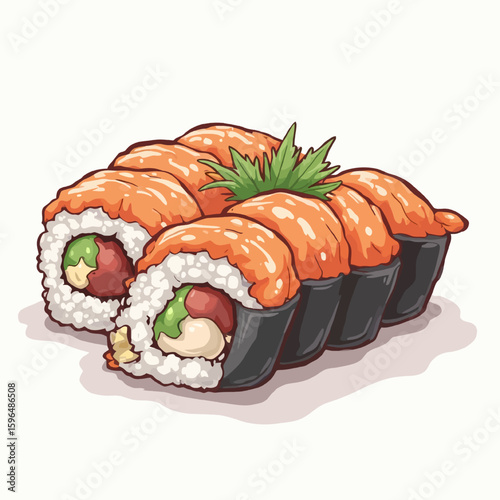 Cute Sushi Very Delicious Design